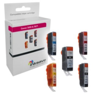 Inksave Canon PGI 525 & CLI 526 Multipack