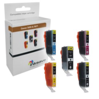 Inksave Canon PGI 520 & CLI 521 Multipack