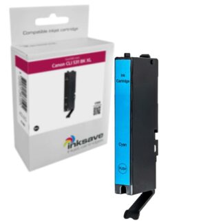 Inksave vervanging voor Canon CLI 531 BK XL