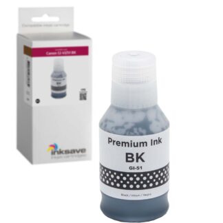 Inksave vervanging voor Canon GI 41/51 BK